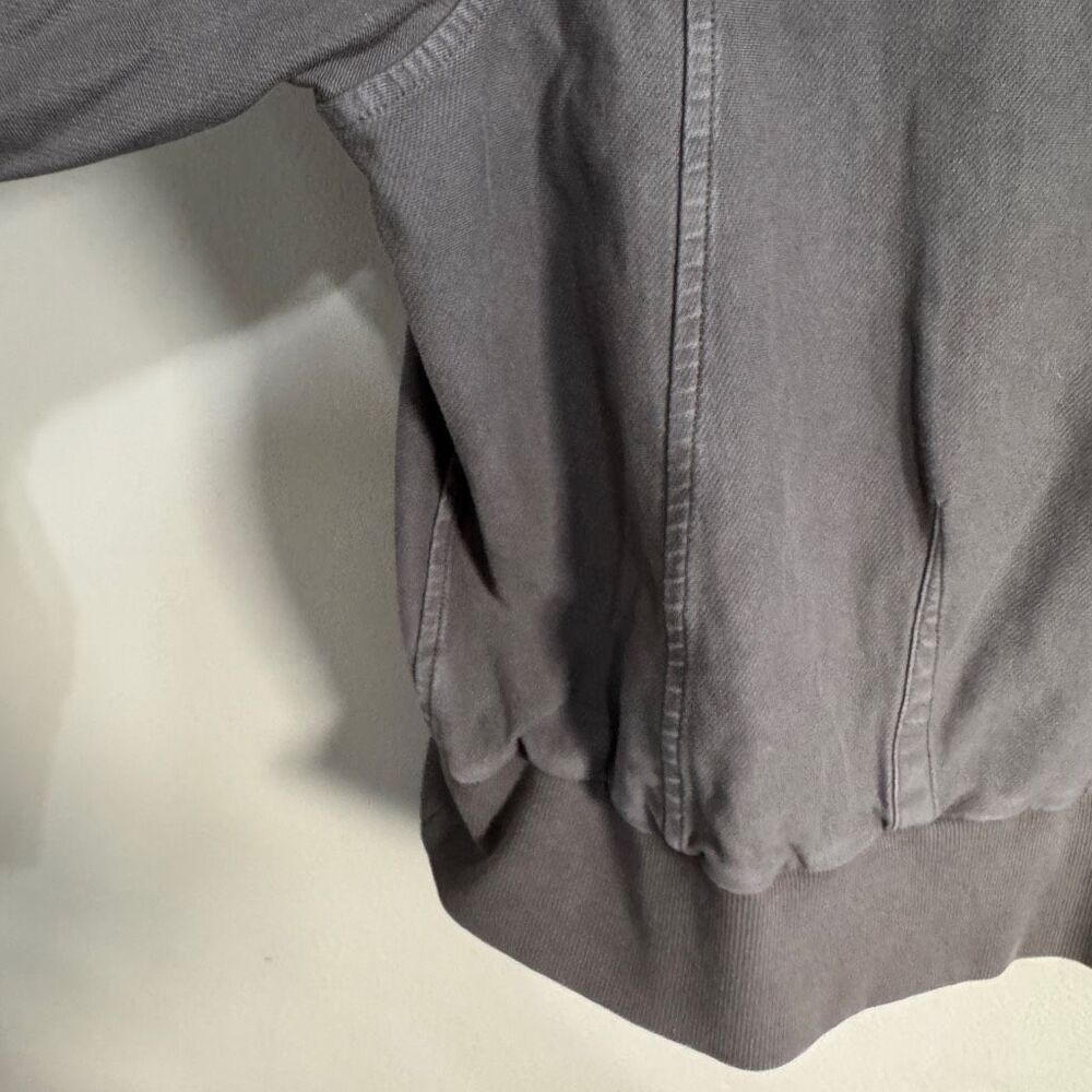 Athleta women’s distressed cropped green/gray crew neck sweatshirt size 1X - Picture 6 of 6